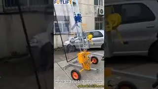 FUTLIFT Mobile vacuum glass lift trolley #glasslifter#glassrobot#vacuumlift#glasshandling#vacuumcups