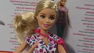 Barbie Careers - Nurse Doll - Conversation with vet - DHB18 DMP54