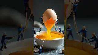 Tiny Workers Make Giant Pancakes &ndash; A Surreal Kitchen Adventure! 🥞 #foodsculpture #ASMR