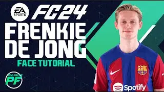 EA FC 24 FRENKIE DE JONG FACE Pro Clubs CLUBES PRO Face Creation - CAREER MODE - LOOKALIKE
