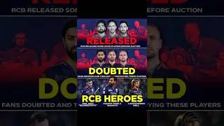RELEASED RCB RELEASED SOME GOOD PLAYERS BEFORE AUCTION #ipl2025 #rcb #trending #shorts