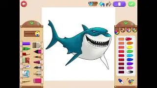 Disney Coloring World Plus FINDING NEMO Franchise Series Related Characters Spotlight Video