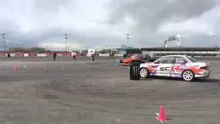 Dmitrij Sribnyj Mike Newland Fueltopia Barrel Sprint Rd3 Santa Pod