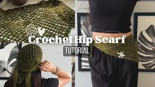 Easy 10 minute Hip Scarf Tutorial 🫶🏻✨