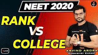 NEET 2020 Cut Off for Government Colleges and Private Colleges | NEET 2020 Preparation | Arvind sir