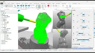 Gia c&ocirc;ng Multi Axis tr&ecirc;n PowerMill- 5axis in PowerMill (NipPowerMill5X)