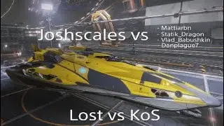 Elite Dangerous PvP: 1v4 Joshscales vs KoS, one of these days I'll get a wing kill