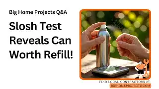 Slosh Test Weight Check: Is Your Aerosol Can Worth Refill?