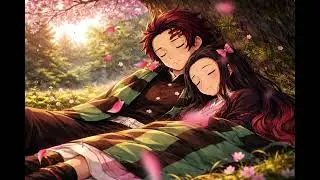Tanjiro and Nezuko Sleeping | Peaceful Anime Moment🌙