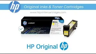 HP 824A Yellow Original LaserJet Toner Cartridge CB382A