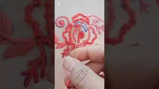 Easy rose flower tutorial !! #handbroidery #shortvideo  #popular #tranding  #embroiderylover #viral
