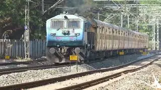 || 17333 Miraj Junction Castle Rock Express BGM Outer with WDG 4 || #belgaum #miraj #railway #wdg4