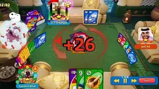Uno mobail game | go wild x1000 with discard all 🥳💣 Uno mobail game play video 