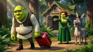 Shrek & Fiona vs The Mosquitoes Mischief! 🦟🥱 A Hilarious Sleepless Night | Funny Shrek Animation