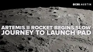 Artemis II rocket begins slow journey to launch pad Saturday