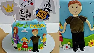 How to make a Father's Day cake part 1