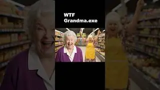 WTF Grandma.exe: FIREWORKS!!!!!! #ai #aivideo #shorts