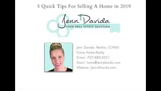 5 Quick Tips For Selling A Home