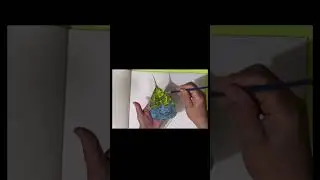 Simply beautiful art a Fresh leaf stamping with acrylic paint and canvas @marytampon1230channel.