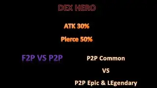 ⚔  Lords Mobile Colosseum | DEX Hero | ATK30% & Pierce50% F2P VS P2P | Common F2P VS Legendary P2P ⚔