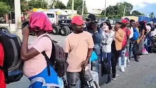 Llegan a Dajabon autobuses repletos de Haitianos procedentes de Friusa y mata mosquito