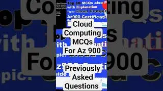 AZ 900 Cloud Computing MCQ: Pass Your Exam with These Top Questions! #azure900