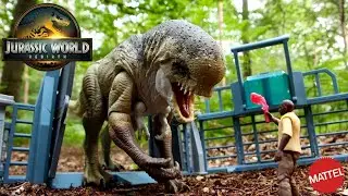 Rumble 'n Rampage Distortus Rex Jurassic World Rebirth D-Rex Mattel