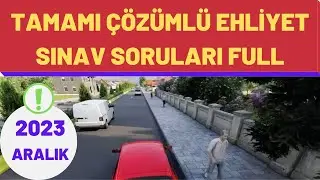 TAMAMI &Ccedil;&Ouml;Z&Uuml;ML&Uuml; ANİMASYONLU EHLİYET SORULARI / EHLİYET SINAV SORULARI 2023 / EHLİYET &Ccedil;IKMIŞ SORULAR