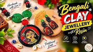 Bengali Resin Jewellery 😍 | Handmade Art #Resinart #jewellery #handmade #viralvideo