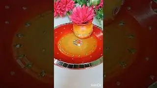 #thali #ganpati puja thali decoration ideas #shorts #shortfeed #creative #ytshort