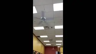 Ceiling fans at subway