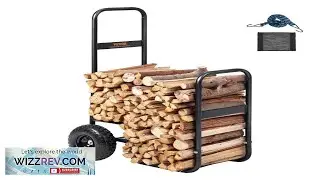 VEVOR Firewood Log Cart 250 lbs Load Capacity Outdoor and Indoor Wood