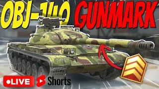 Object 140 Gunmark | +Realistic mode || WoT Blitz | #shorts #wotb #worldoftanksblitz