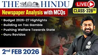 The Hindu Analysis - 2nd February | The Hindu Newspaper Today with MCQs | Aasim Sir