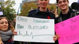 Socialist Worker Interviews Student Supporting College Faculty Strike 1