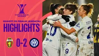 Ternana W.-Inter 0-2 | Detruyer e Glionna trascinano le nerazzurre | #CoppaItaliaWomen