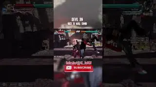 Tekken 7 Devil Jin Back-To-Wall Combo #tekken7 #combos