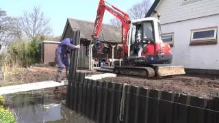 Tuinaanleg damwanden Bommelerwaard 3