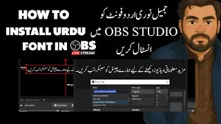 INSTALL JAMEEL NOORI FONT IN OBS STUDIO I URDU FONT I HBN OFFICIAL