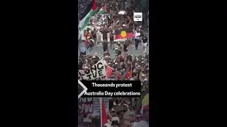 Thousands protest Australia Day celebrations