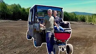 PERFECT Recipe for Growing GREEN GRASS!?! Building our OFF-GRID Homestead in the WILDERNESS