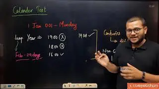 Calendar Test  (L-1) | Calendar Test NTSE | Concept with Problems | NTSE | MAT |Mental Ability Test