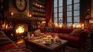 Soft Piano Flowing Through Winter Firelight ❄️ A Quiet Space for Focus and Calm