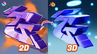 HOW TO MAKE ACTUALLY 3D GRAFFITI LETTER