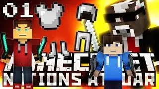 Minecraft NATIONS AT WAR - HUGE 100 PLAYER ARMIES! - Ep. 1 ( Minecraft Videos )