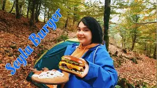 Solo Camping | Cooking Burger in the Wild | Delicious Burger Made in the Forest #camping #cooking