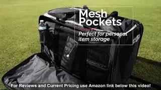 No Errors Ball Boy XL Wheeled Baseball Coaches Bag - Heavy Duty Baseball and Softball Bag for C
