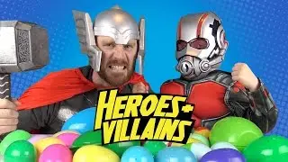 DadCity and Little Flash play Heroes and Villains (Avengers Edition)
