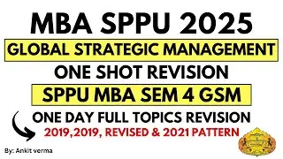 One Shot Revision | Global Strategic Management | MBA SEM 4 I Hindi I Iske Bahar Kuch Nahi Aayga I