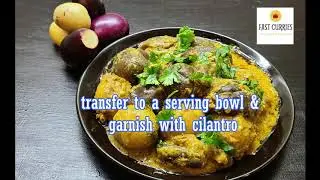 Bharwa Aloo Baingan / Instant  Pot Gujarati Eggplat Curry